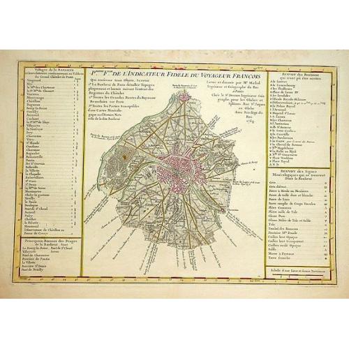 Old map image download for Collection of 9 eighteenth century maps including Paris, plus an attractive dedication page.