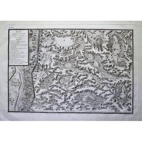 Old map image download for Plan et coupe horisontale du labyrinte souterrain de Koungour Renvoi