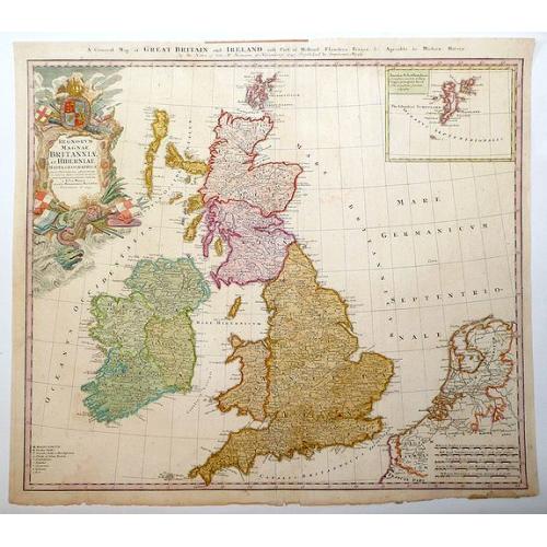 Old map image download for Regnorum Magnae Britanniae et Hiberniae.