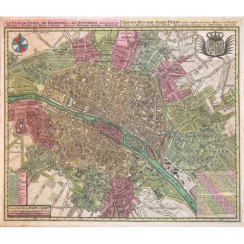 Old map image download for Le Plan de Paris, ses Faubourgs et ses Environs...