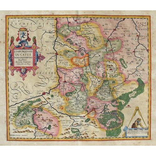 Old map image download for LIMBURGENSIS DUCATUS NOVA DESCRIPTIO Auctore Aegido Martini Anno Domini 1603.