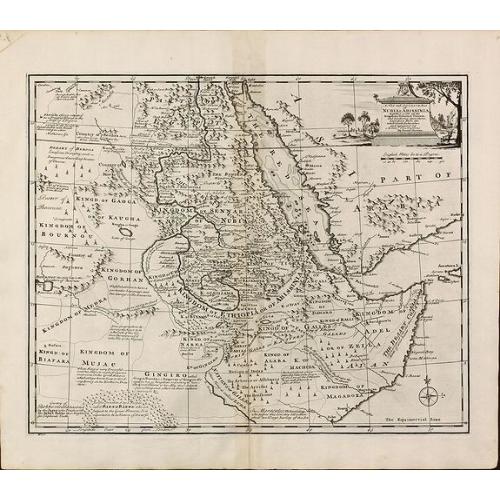 Old map image download for A New and Accurate Map of Nubia & Abissinia, Together with All the Kingdoms Tributary there...