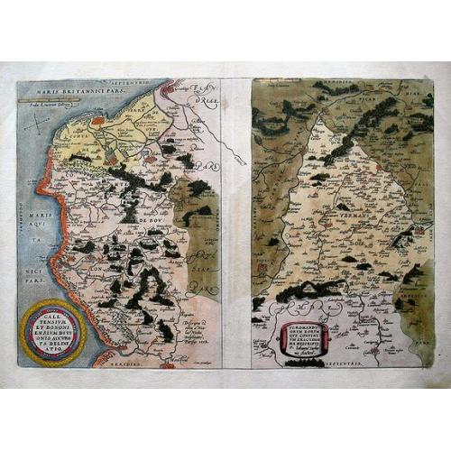 Old map image download for Caletensium Et Bononiensium Ditionis Accurata Delineatio & Veromanduorum Eorum Que Confinium Exactissima Descriptio...