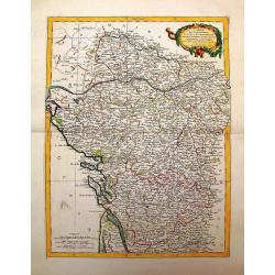 Carte des Gouvernements D'Anjou et du Saumurois.