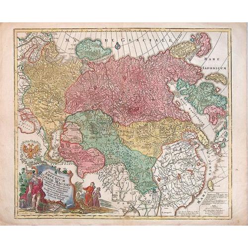 Old map image download for Spatiosissimum Imperium Russiae Magnae juxta recentissimas Observationes Mappa Geographica . . .