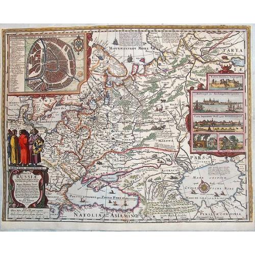 Old map image download for Tabula Russiae ex Mandato Foedor Borissowits Delineata. . .