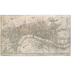 A correct plan of the cities of London & Westminster & Borough of Southwark including the bills o mortality with the additional buildings