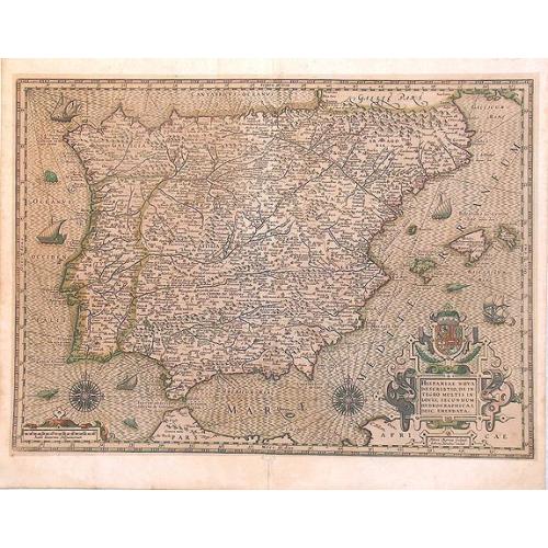 Old map image download for Hispaniae nova descriptio de integro multis in locis.