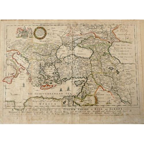 Old map image download for A MAPP of THE ESTATES of the TURKISH EMPIRE in ASIA, and EUROPE. 