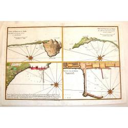 Plan du Mole de Naples, Veue en Plan de la Rade.