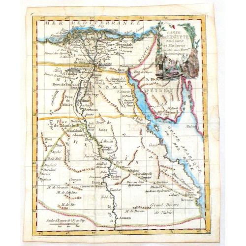 Old map image download for Carte de L\'Egypte Ancienne et Moderne.