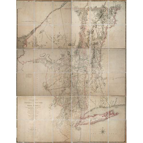 Old map image download for A Chorographical Map of the Province of New-York in North America, Divided into Counties, Manors, Patents and Townships ... January 1st. 1779.