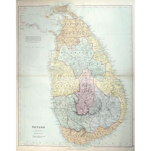 Old map image download for CEYLON