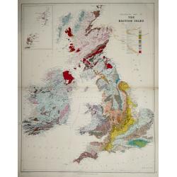 Geological map of the British Isles.