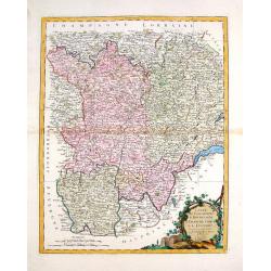 Carte des Gouvernements de Bourgogne, de Franche Comte et de Lyonnois.