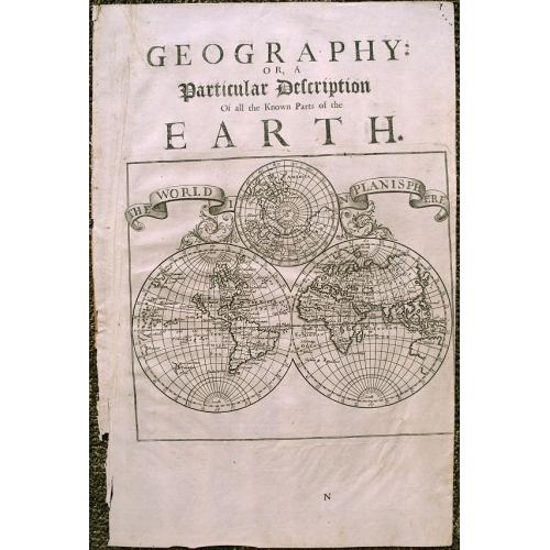 Old map image download for \"A Particular Description of The Known Parts Of The Earth\"