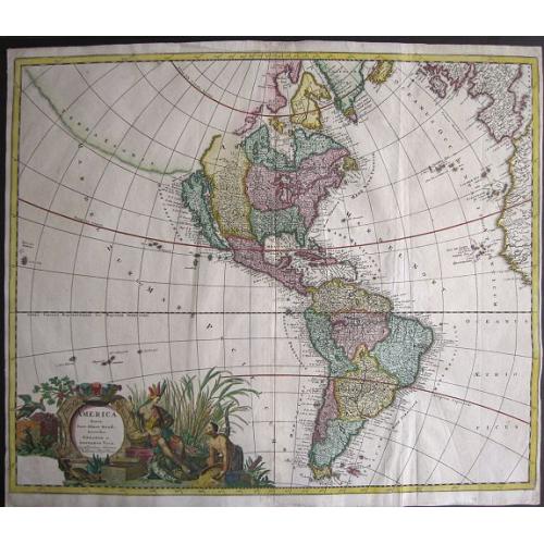 Old map image download for America Aurea Pars Altera Mundi.