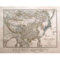 China und Japan. Entworfen und gezeichnet von F. von Stülpnagel. 1850 bereicht v. Herm. Berghaus.