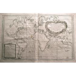 Carte des variations de la boussole...