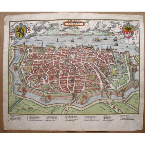 Old map image download for Anvers.