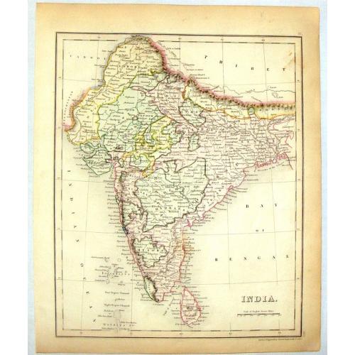 Old map image download for India.