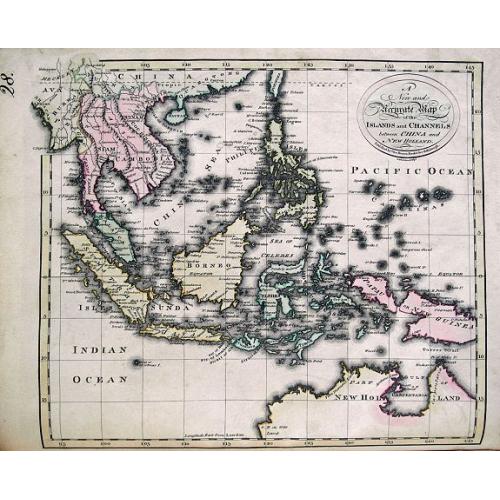 Old map image download for A New and Accurate Map of the Islands and Channels between China and New Holland.