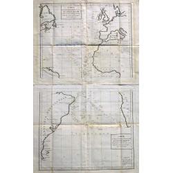 Carte Des Declinaisons Et Inclinaisons De L'Aiguille Aimantee Tables 1 and 2.