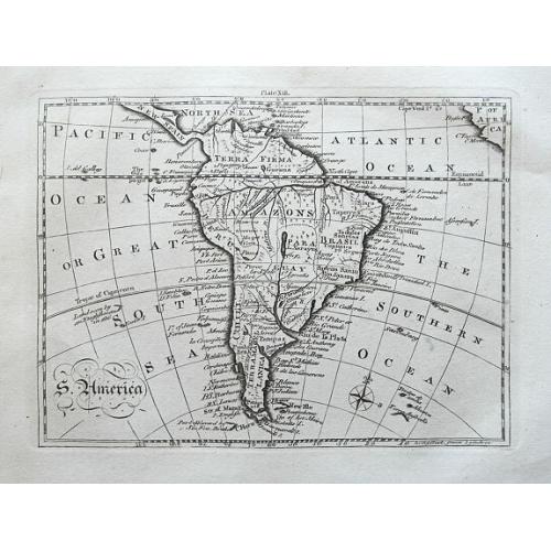 Old map image download for S. America.