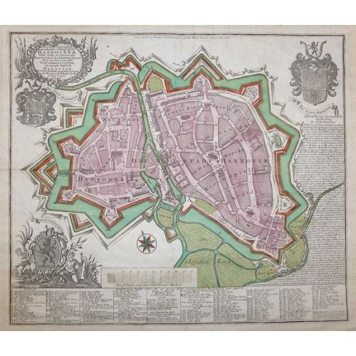 Old map image download for ACCURATA ET NOVISFIMA REPRAEFENTATIO ICHNOGRAPHIEA HANNOVERAE.