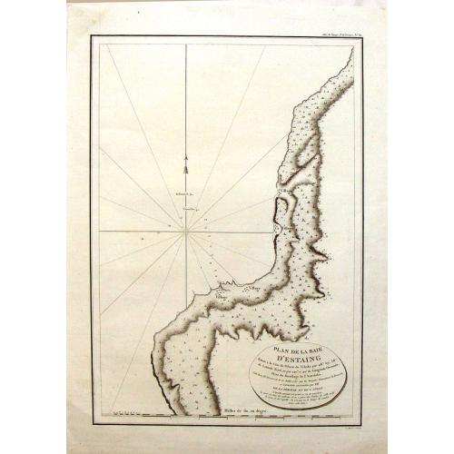 Old map image download for Plan de la Baie d'Estaing.