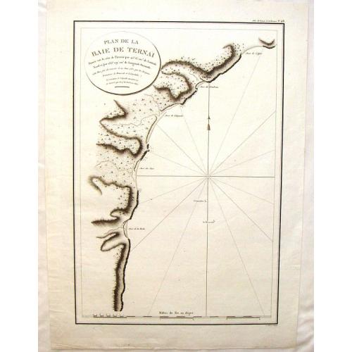 Old map image download for Plan de la Baie de Ternai.