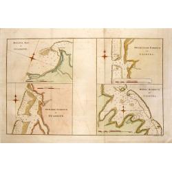 4 Nautical Charts in One - Matavia Bay in Otaheite etc.