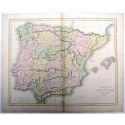 Spain and Portugal drawn & engraved for Dr. Playfair's Atlas.