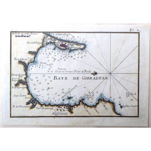 Old map image download for Baye de Gibraltar.