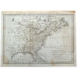 A Correct Map of the United States of North America Including the British and Spanish Territories, Carefully Laid Down Agreeable to the Treaty of 1784