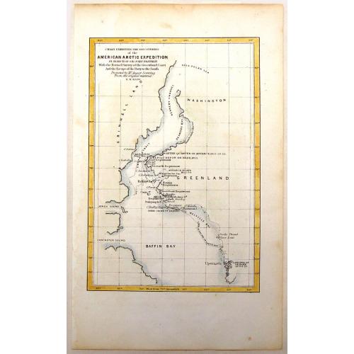 Old map image download for Chart Exhibiting the Discoveries of the Second American Grinnell Exhibition in Search of Sir John Franklin.