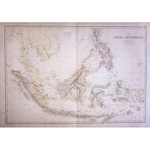 Old map image download for THE INDIAN ARCHIPELAGO (Indonesia & Borneo)