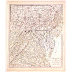 North America (Sheet VII) Pennsylvania, New Jersey, Maryland, Columbia and part of Virginia.