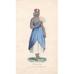 5 Plates; Bornowienne, Kouranko. Jeune Fille, Tonga-Tabou, Ile Massacre, Kirree - Jeune Fille.