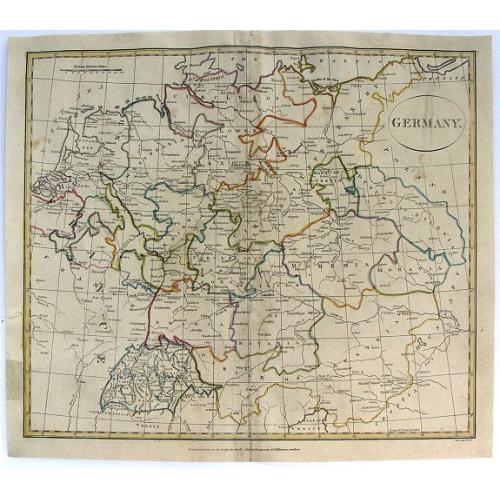 Old map image download for Germany.