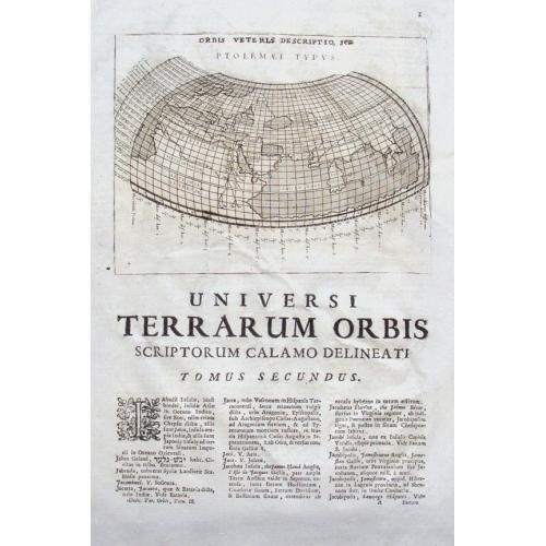 Old map image download for Orbis Veteris Descriptio, seu Ptolemaei Typus.