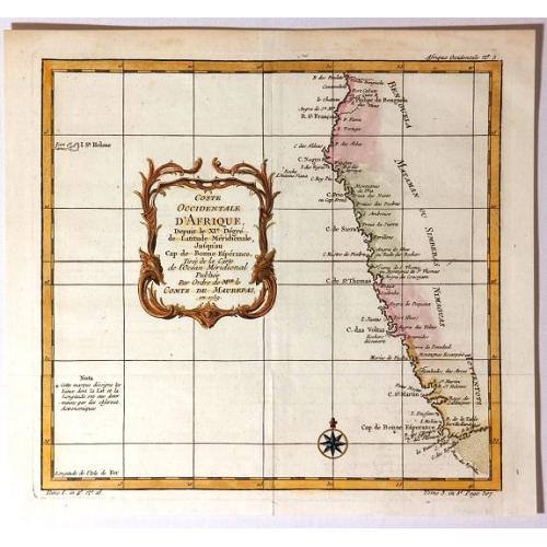 Old map image download for Coste Occidentale D'Afrique Depuis le XIe. Degre De Latitude Meridional