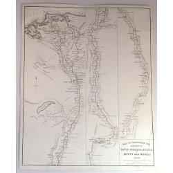 Map to Illustrate the Sketches of David Roberts, Esq. in Egypt and Nubia, 1849.