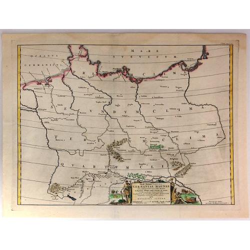 Old map image download for Claudii Ptolemaei Tabula Germaniae Magnae