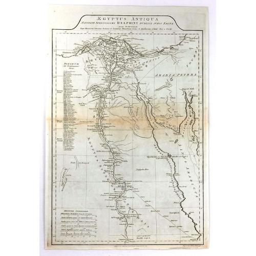 Old map image download for Aegyptus Antiqua Mandato Serenissimi Delphini Publici Juris Facta.