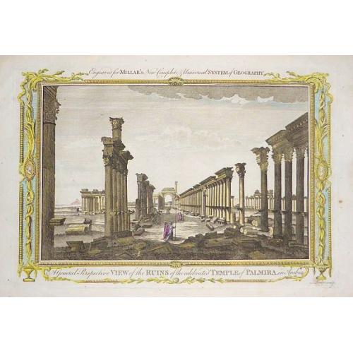 Old map image download for ‘A General Perspective View of the Ruins of the celebrated Temple of Palmira in Arabia'