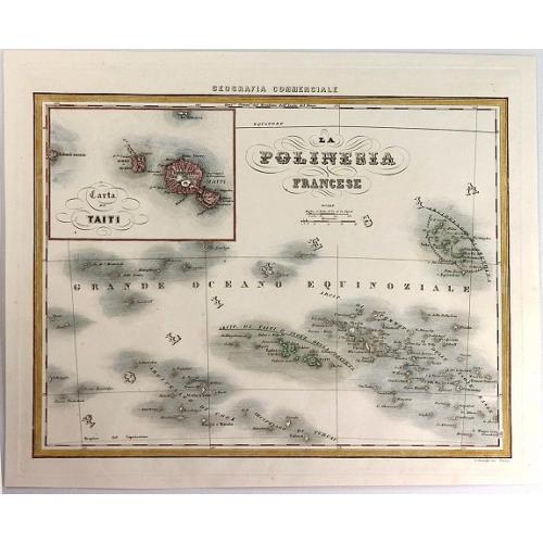 Old map image download for La Polinesia Francese.