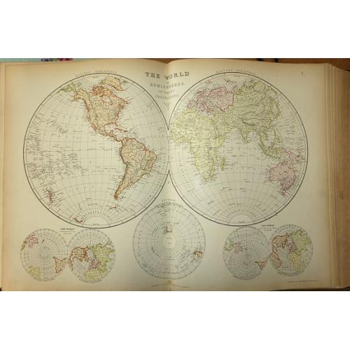 Old map image download for The Comprehensive Atlas & Geography of the World 1882 Blackie & Son 