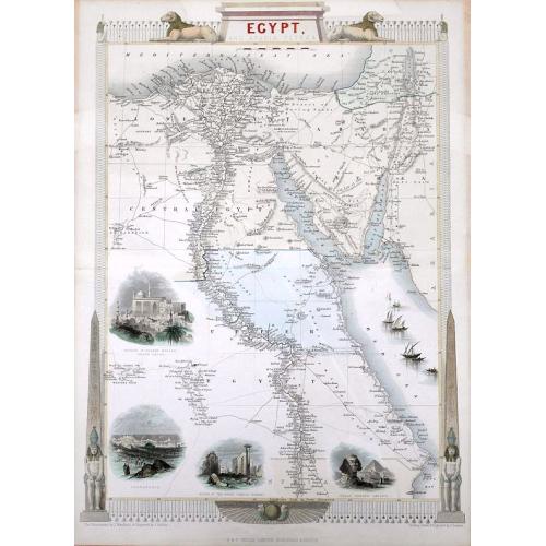 Old map image download for Egypt, and Arabia Petraea