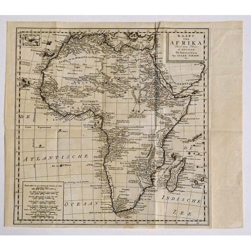 Old map image download for Kaart van Afrika door den Heer D'Anville, Te Amsterdam/ By Isaak Tirion, 1763.